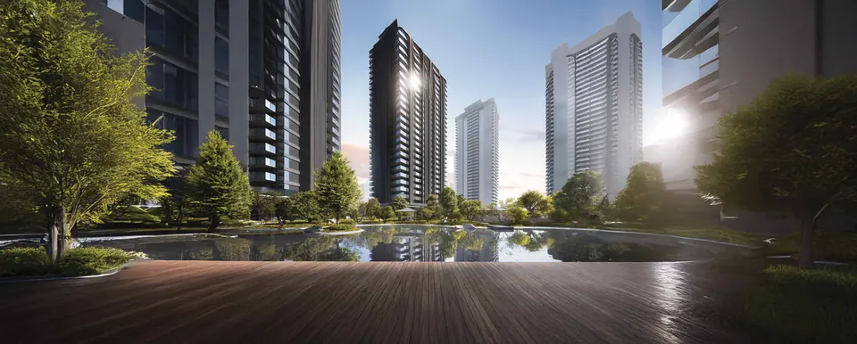 The lake, artist's impression