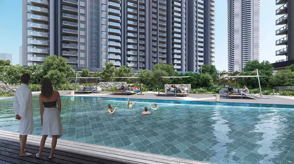 The lap pool at The Forest Reserve A, artist's impression