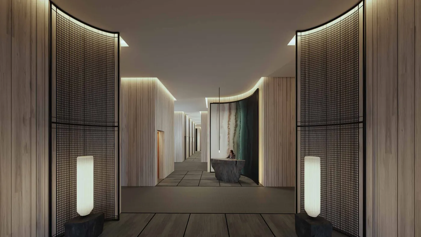 Entrance lobby of The Forest Reserve A, artist's impression