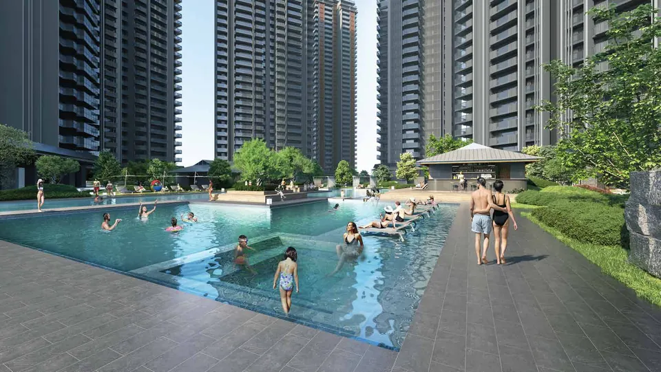 The main pool, artist's impression