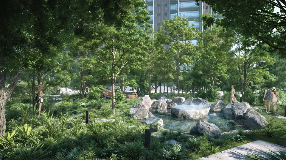 The source fountain, artist's impression